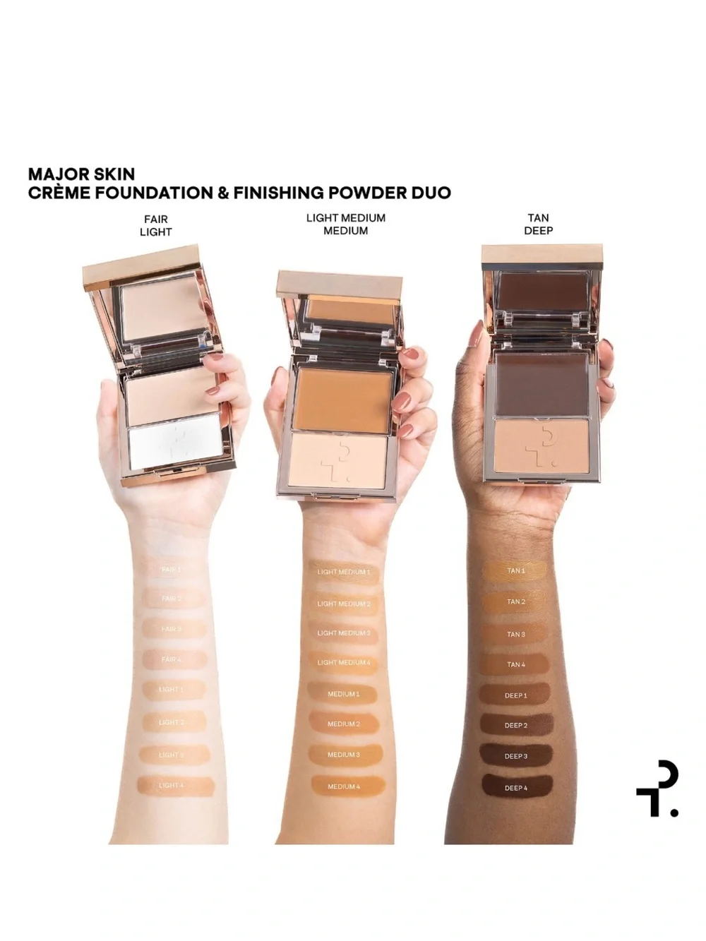 Patrick Ta Major Skin Crème Foundation & Finishing Powder — Light Medium 2 NIB✨